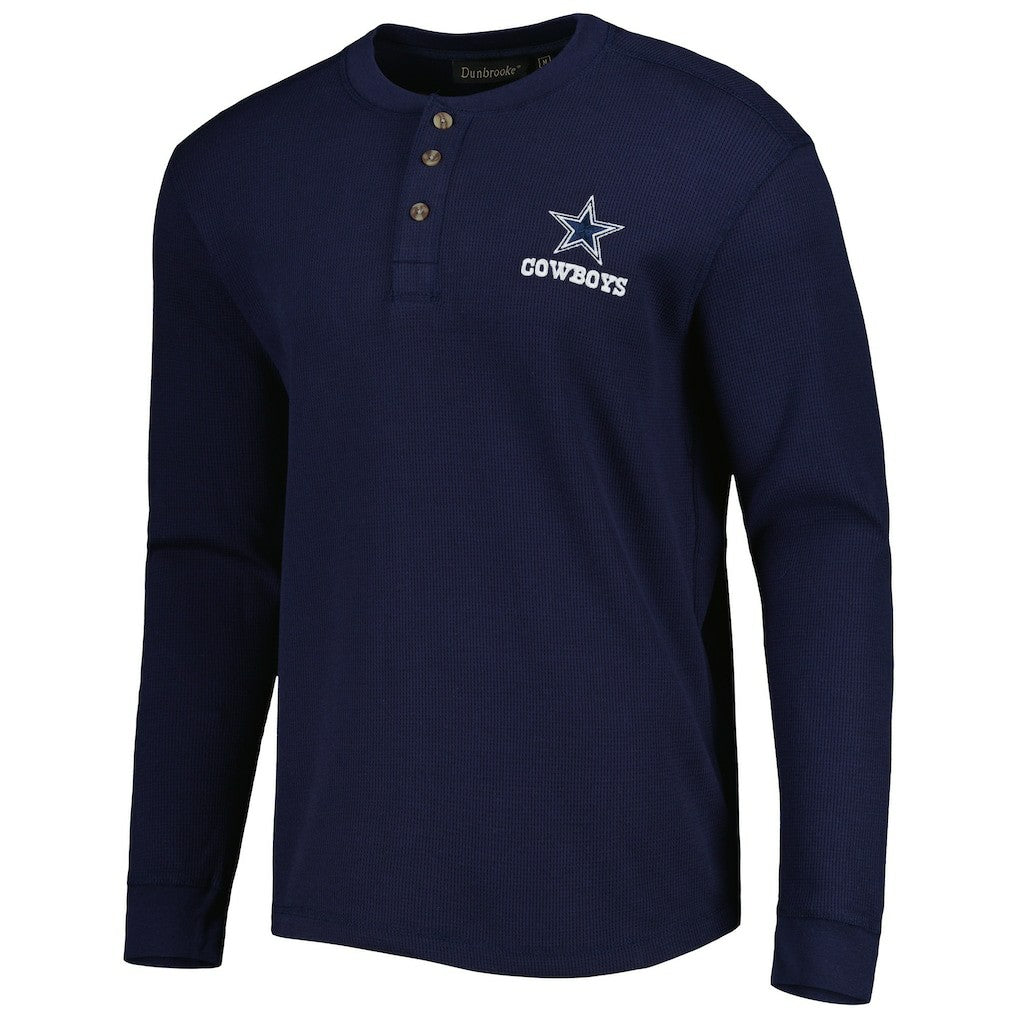 Dallas Cowboys Maverick Thermal Henley Long Sleeve T-Shirt | NFL New