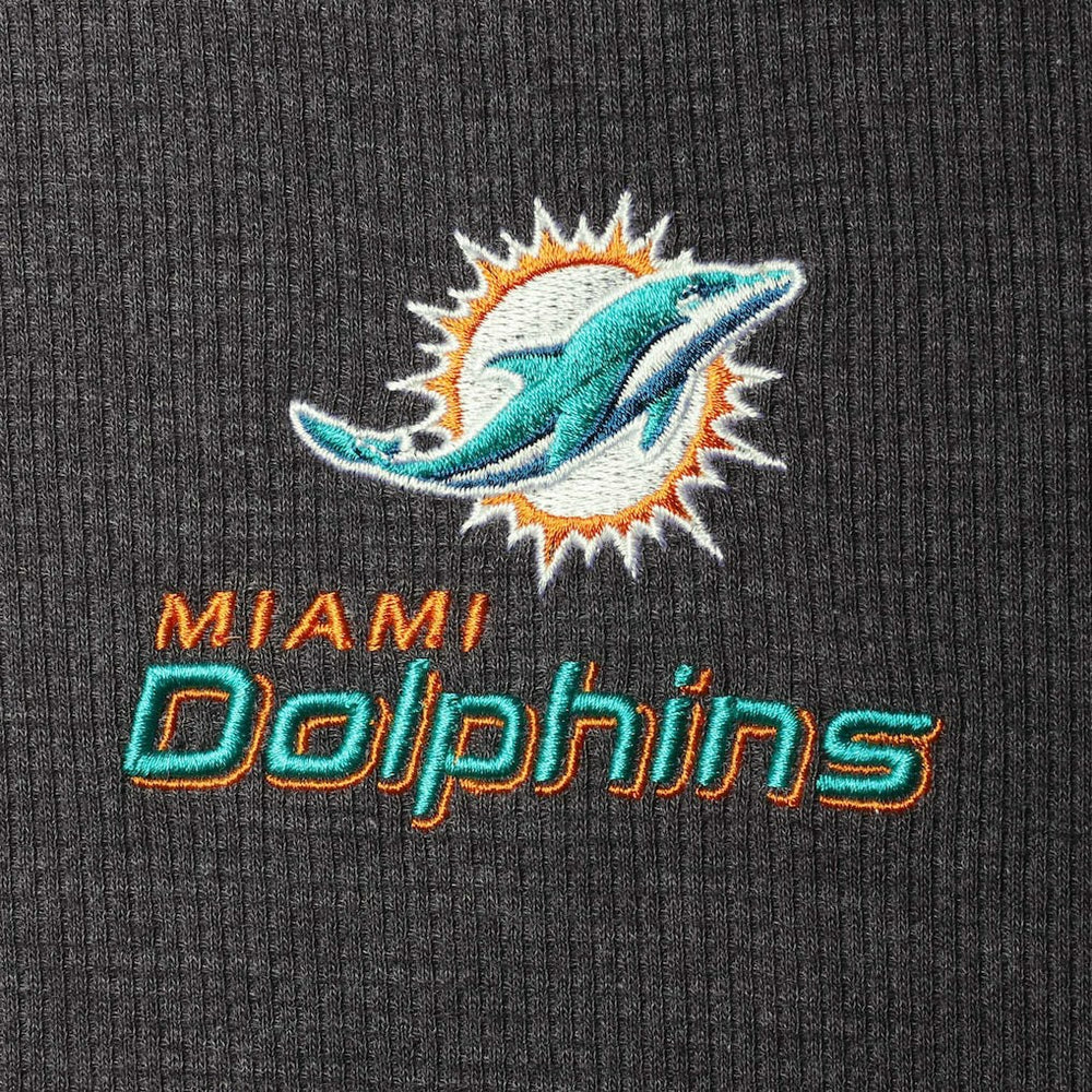 Miami Dolphins Dunbrooke Logo Maverick Thermal Henley Long Sleeve T-Shirt | NFL Discount