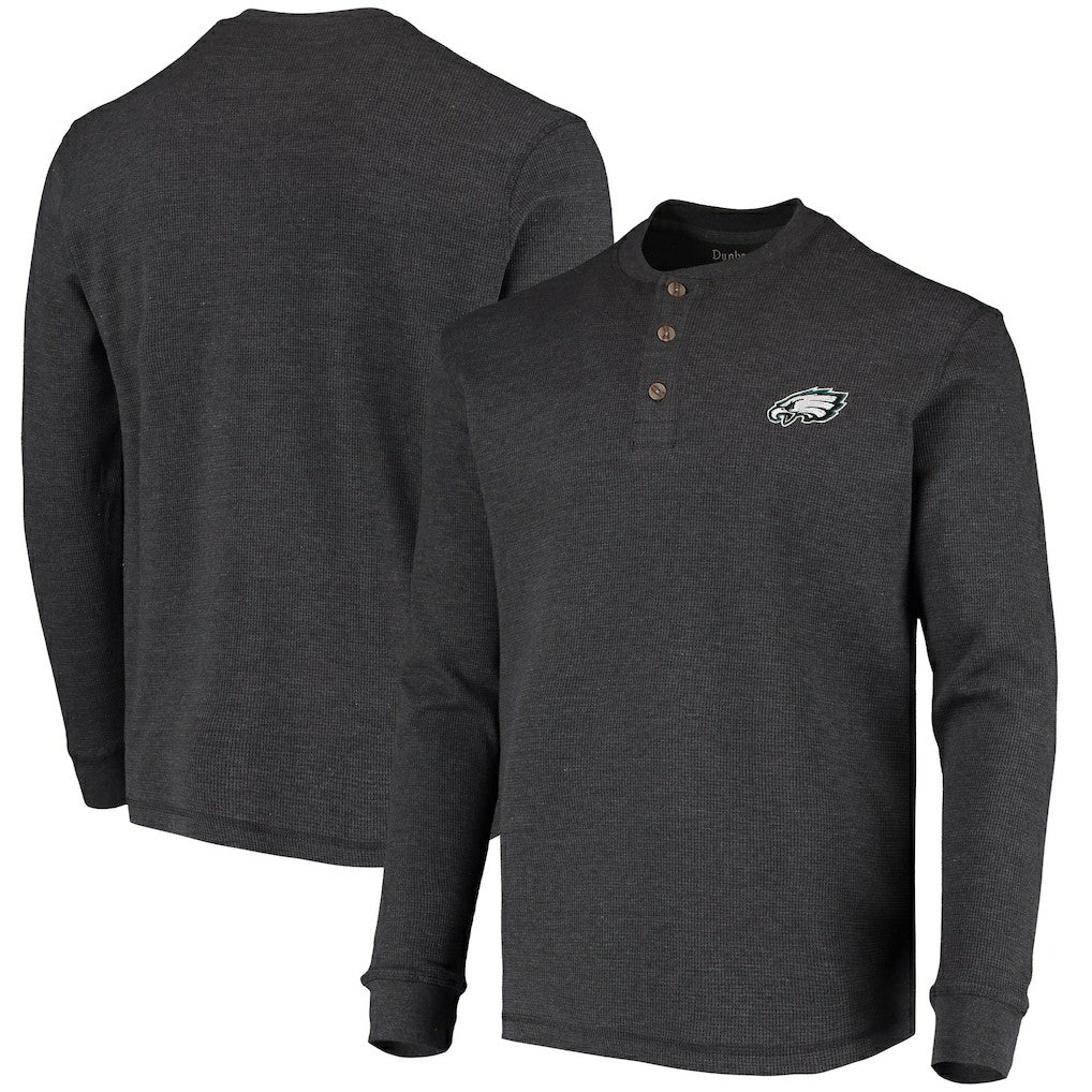 Philadelphia Eagles Dunbrooke Logo Maverick Thermal Henley Long Sleeve T-Shirt | NFL Hot
