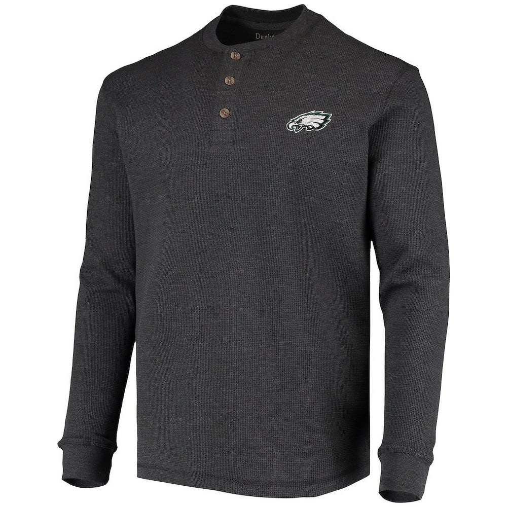 Philadelphia Eagles Dunbrooke Logo Maverick Thermal Henley Long Sleeve T-Shirt | NFL Hot