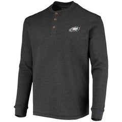 Philadelphia Eagles Dunbrooke Logo Maverick Thermal Henley Long Sleeve T-Shirt | NFL Hot