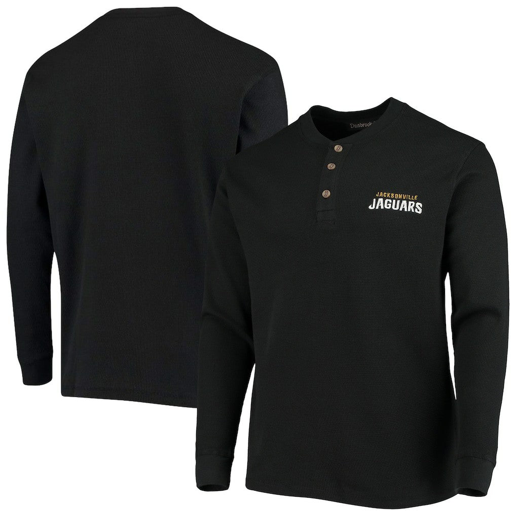 Jacksonville Jaguars Dunbrooke Logo Maverick Thermal Henley Long Sleeve T-Shirt | NFL Sale