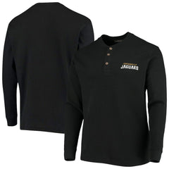 Jacksonville Jaguars Dunbrooke Logo Maverick Thermal Henley Long Sleeve T-Shirt | NFL Sale