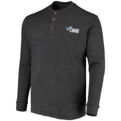 Detroit Lions Dunbrooke Logo Maverick Thermal Henley Long Sleeve T-Shirt | NFL Hot