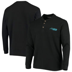 Carolina Panthers Dunbrooke Logo Maverick Thermal Henley Long Sleeve T-Shirt | NFL Discount