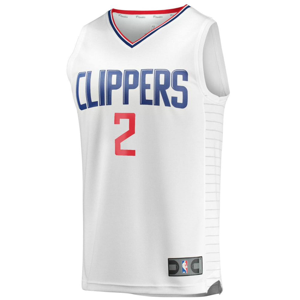 White Kawhi Leonard LA Clippers Youth 2020/21 Fast Break Player Jersey | NBA