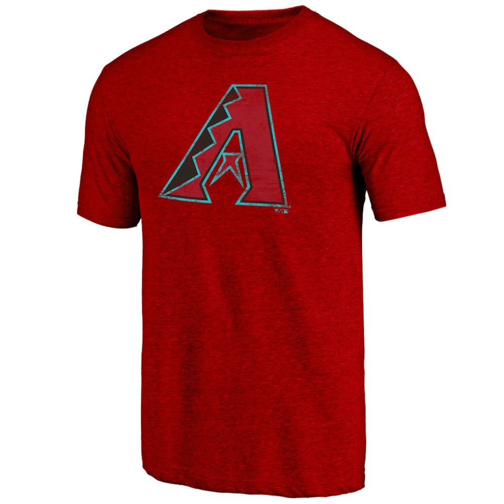 Arizona Diamondbacks Weathered Official Logo Tri-Blend T-Shirt - MLB T-shirts
