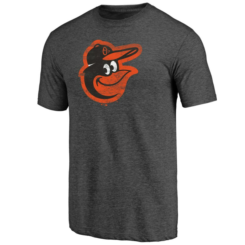 Baltimore Orioles Weathered Official Logo Tri-Blend T-Shirt - MLB T-shirts