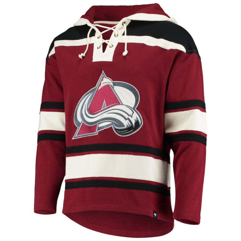 Nathan MacKinnon Colorado Avalanche '47 Player Name & Number Lacer Pullover Hoodie -  NHL Hoodies