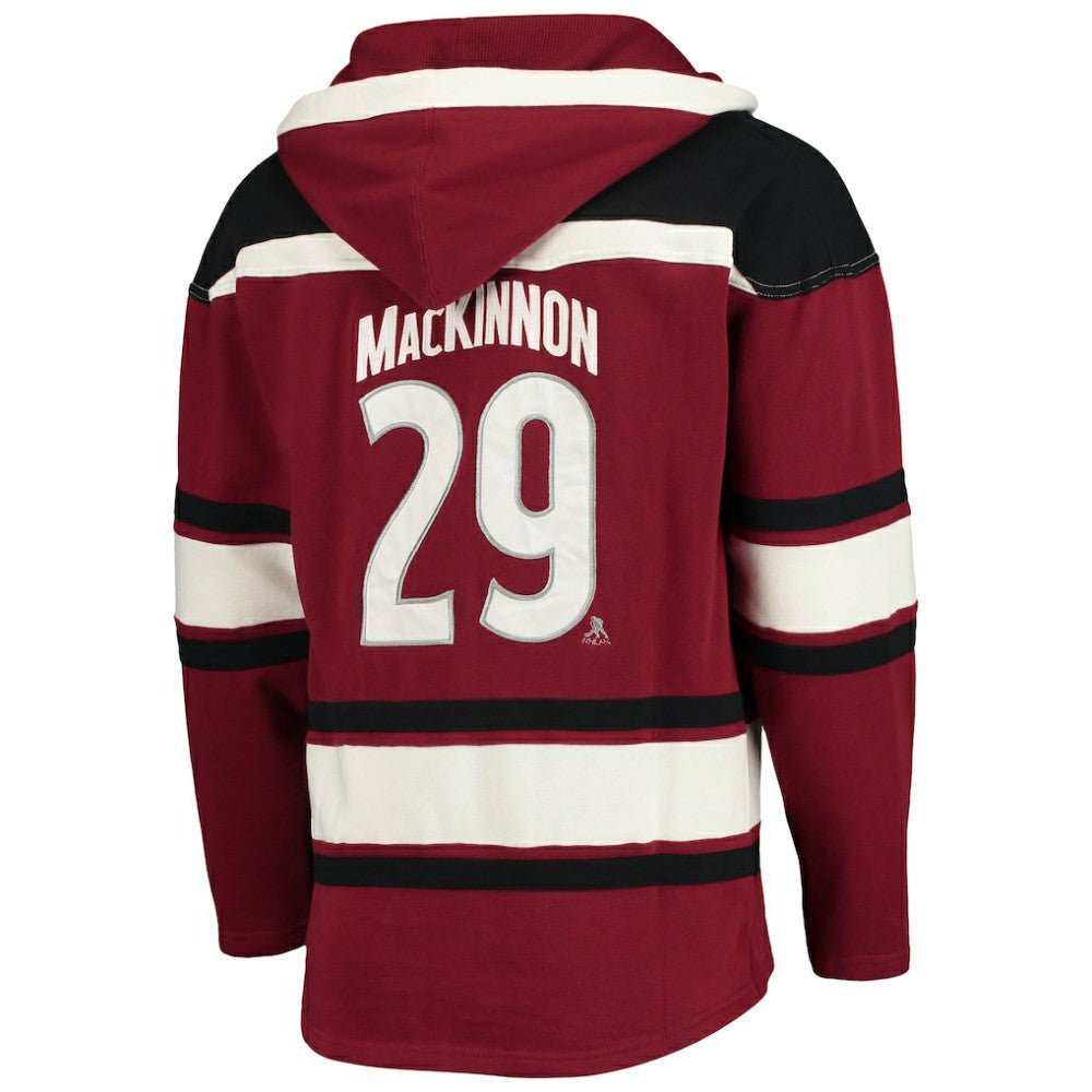 Nathan MacKinnon Colorado Avalanche '47 Player Name & Number Lacer Pullover Hoodie -  NHL Hoodies