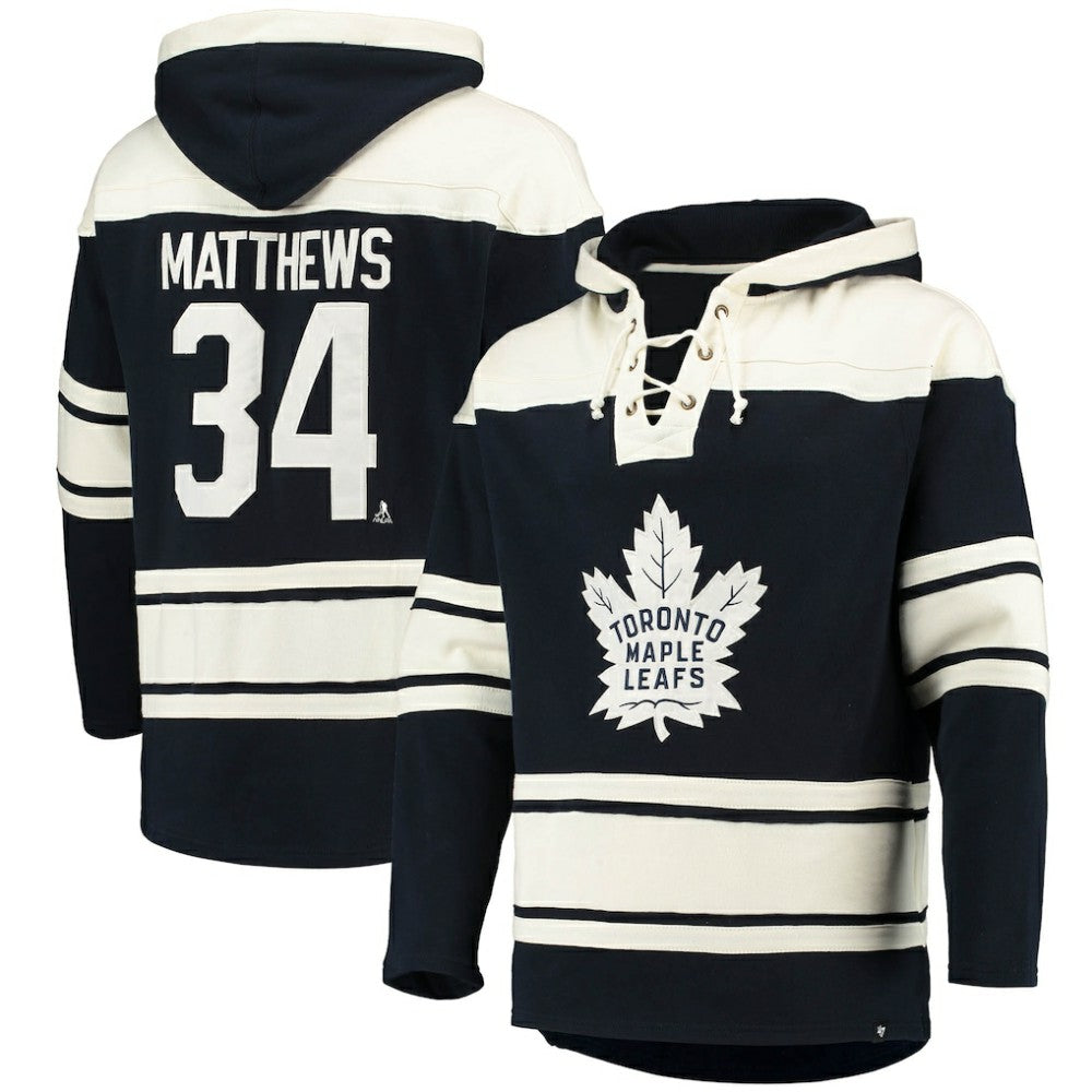 Auston Matthews Toronto Maple Leafs '47 Player Name & Number Lacer Pullover Hoodie -  NHL Hoodies
