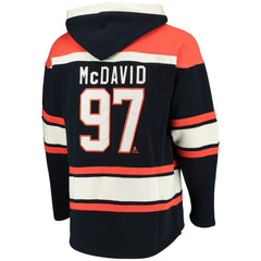 Connor McDavid Edmonton Oilers '47 Player Name & Number Lacer Pullover Hoodie -  NHL Hoodies