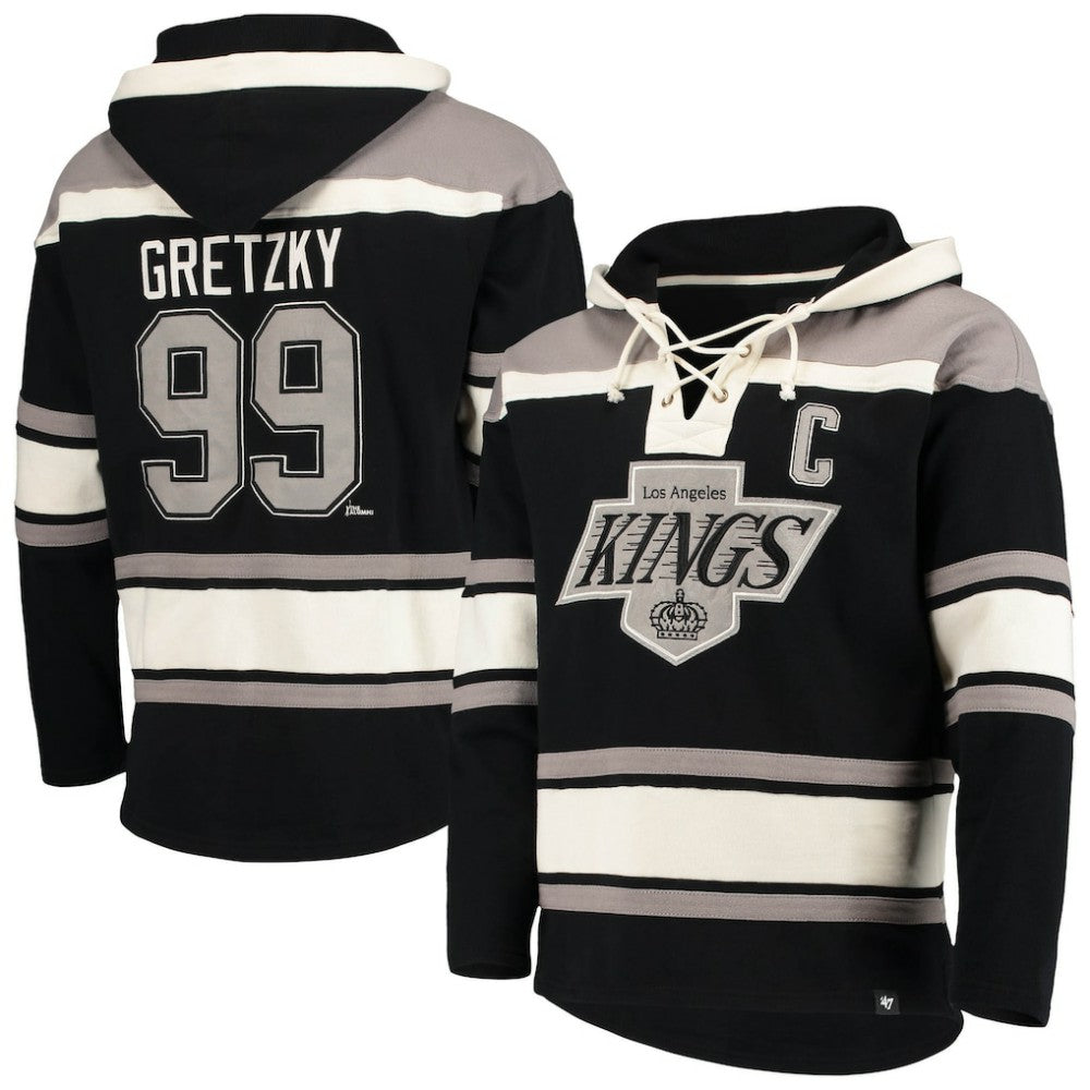 Wayne Gretzky Los Angeles Kings '47 Retired Player Name & Number Lacer Pullover Hoodie -  NHL Hoodies