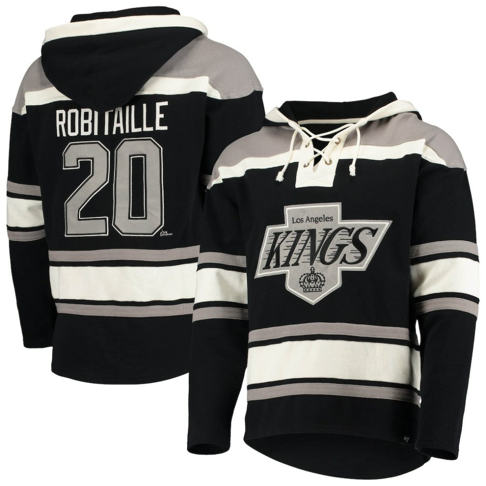 Luc Robitaille Los Angeles Kings '47 Retired Player Name & Number Lacer Pullover Hoodie -  NHL Hoodies