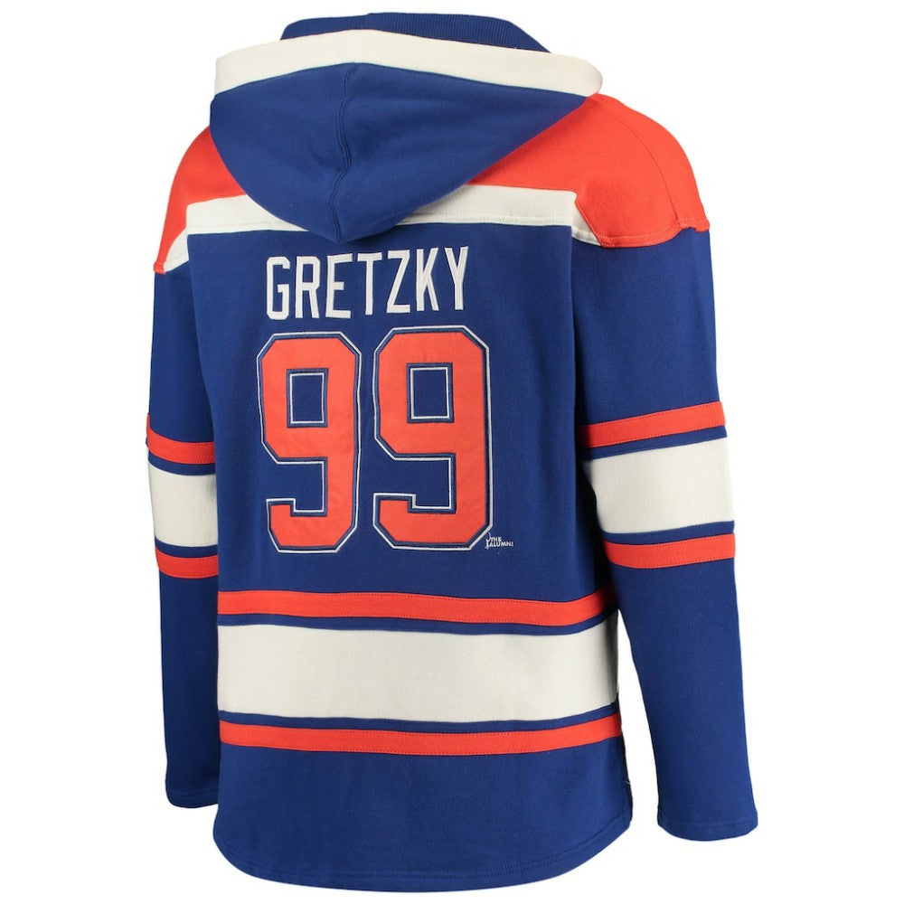 Wayne Gretzky Edmonton Oilers '47 Retired Player Name & Number Lacer Pullover Hoodie -  NHL Hoodies