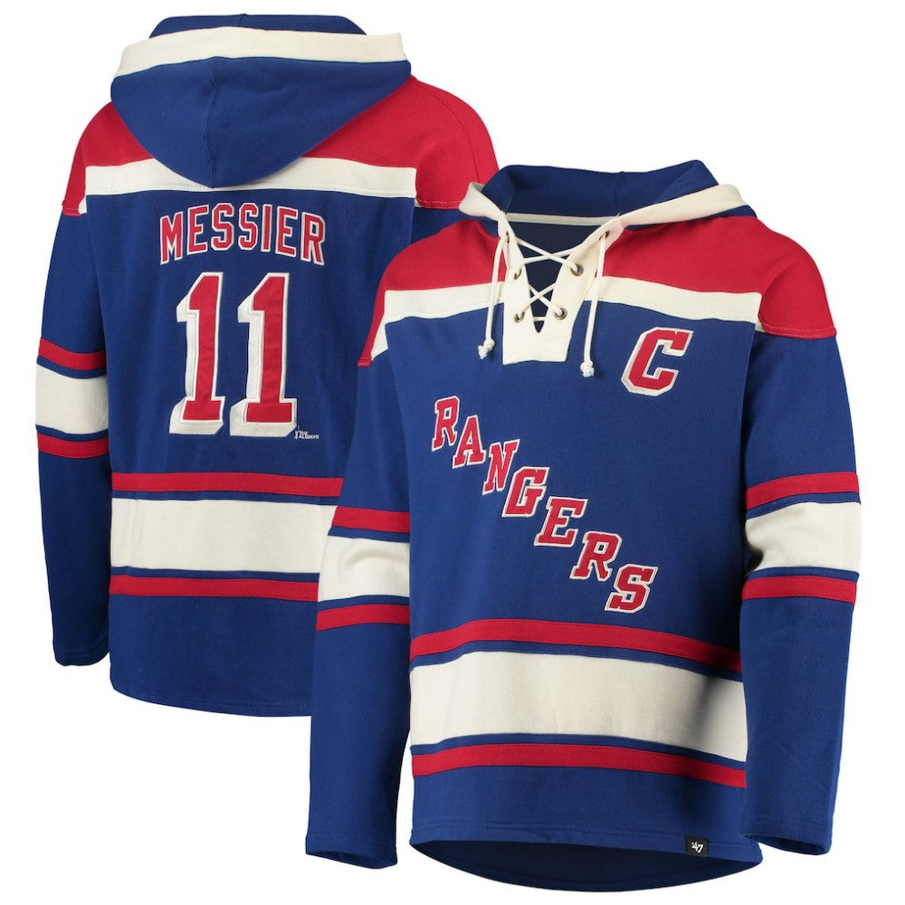 Mark Messier New York Rangers '47 Retired Player Name & Number Lacer Pullover Hoodie -  NHL Hoodies