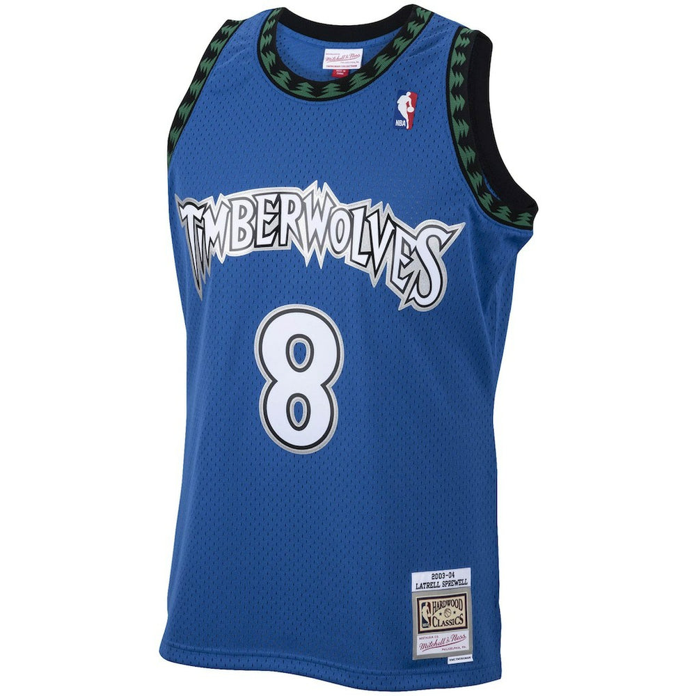 Blue Latrell Sprewell Minnesota Timberwolves 2003/04 Hardwood Classics Swingman Jersey | NBA