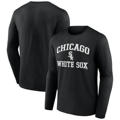 Men's Black Chicago White Sox Team Heart & Soul Long Sleeve T-Shirt - MLB T-shirts