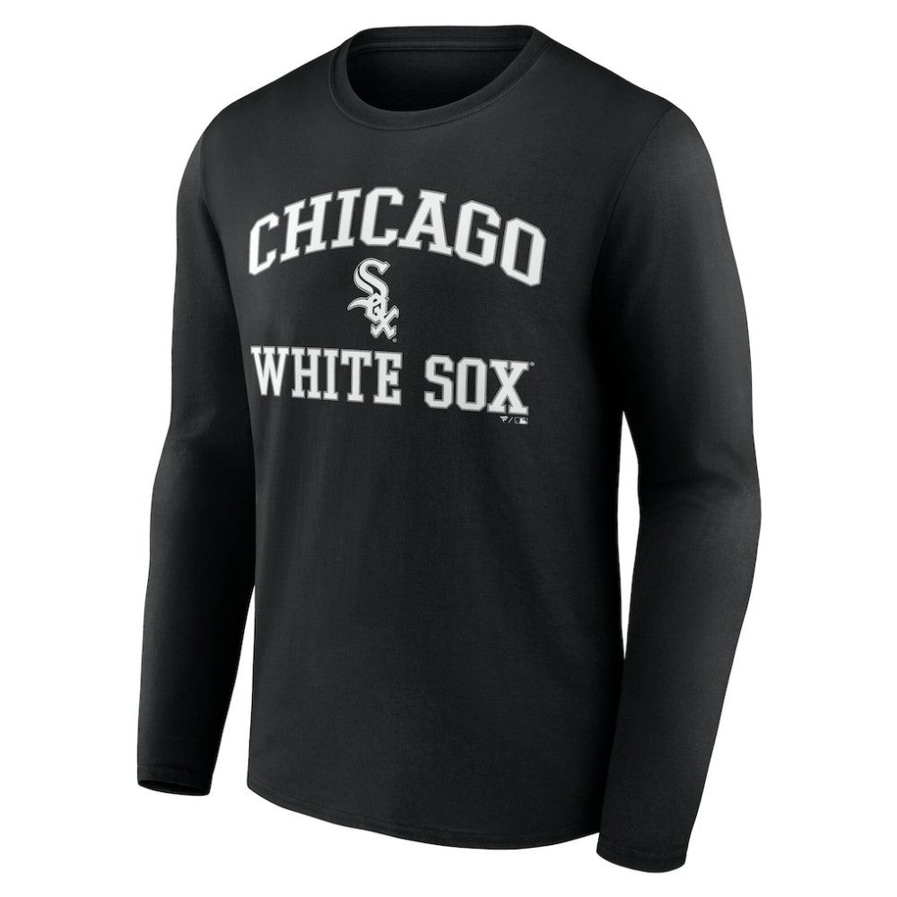 Men's Black Chicago White Sox Team Heart & Soul Long Sleeve T-Shirt - MLB T-shirts
