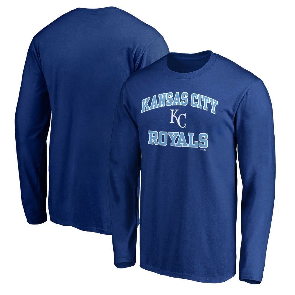 Men's Royal Kansas City Royals Team Heart & Soul Long Sleeve T-Shirt - MLB T-shirts