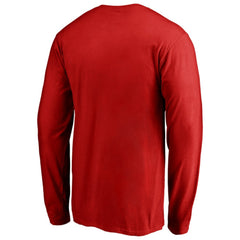Men's Red Los Angeles Angels Team Heart & Soul Long Sleeve T-Shirt - MLB T-shirts