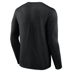 Men's Black Miami Marlins Team Heart & Soul Long Sleeve T-Shirt - MLB T-shirts