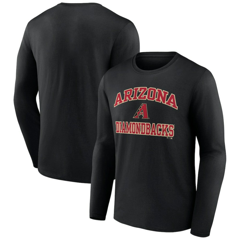 Men's Black Arizona Diamondbacks Team Heart & Soul Long Sleeve T-Shirt - MLB T-shirts