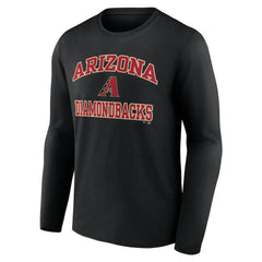 Men's Black Arizona Diamondbacks Team Heart & Soul Long Sleeve T-Shirt - MLB T-shirts