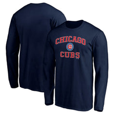 Men's Navy Chicago Cubs Team Heart & Soul Long Sleeve T-Shirt - MLB T-shirts