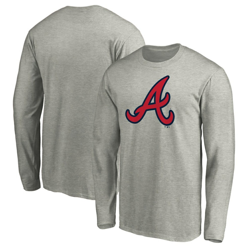Atlanta Braves Official Team Logo Long Sleeve T-Shirt - MLB T-shirts