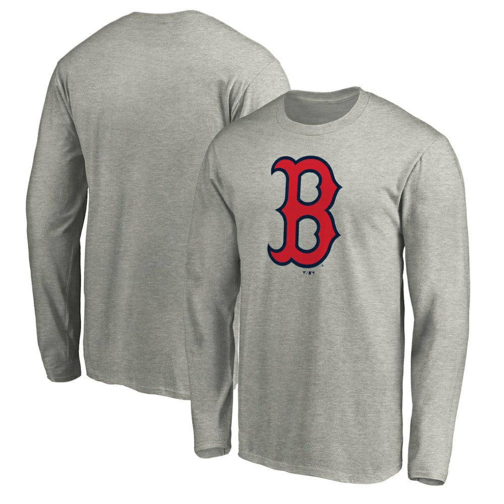 Boston Red Sox Official Team Logo Long Sleeve T-Shirt - MLB T-shirts