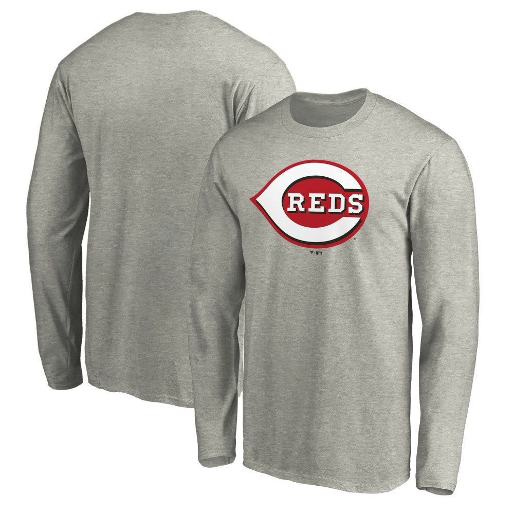 Cincinnati Reds Official Team Logo Long Sleeve T-Shirt - MLB T-shirts