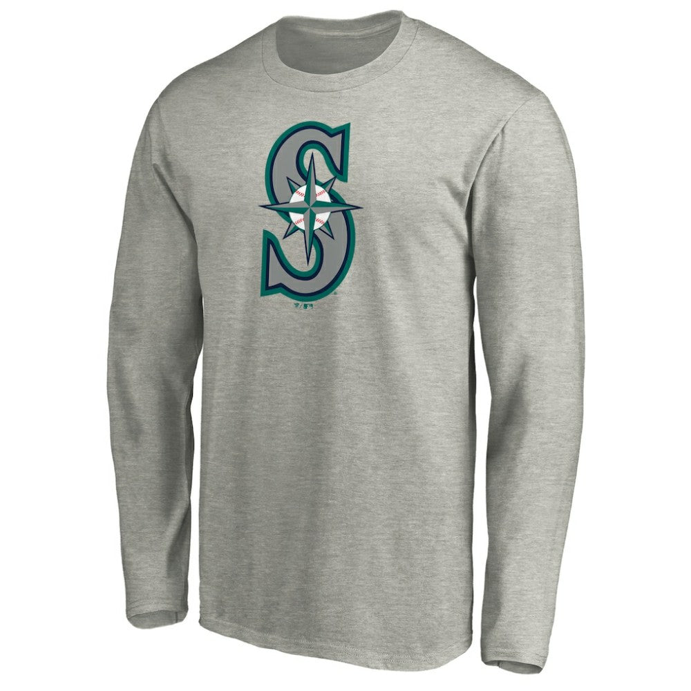 Seattle Mariners Official Team Logo Long Sleeve T-Shirt - MLB T-shirts