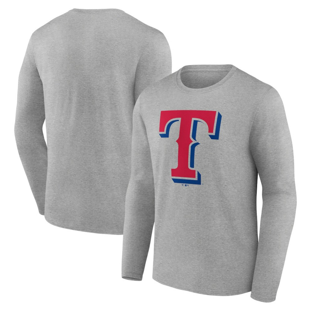 Texas Rangers Official Team Logo Long Sleeve T-Shirt - MLB T-shirts