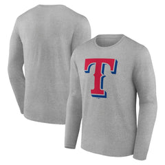 Texas Rangers Official Team Logo Long Sleeve T-Shirt - MLB T-shirts