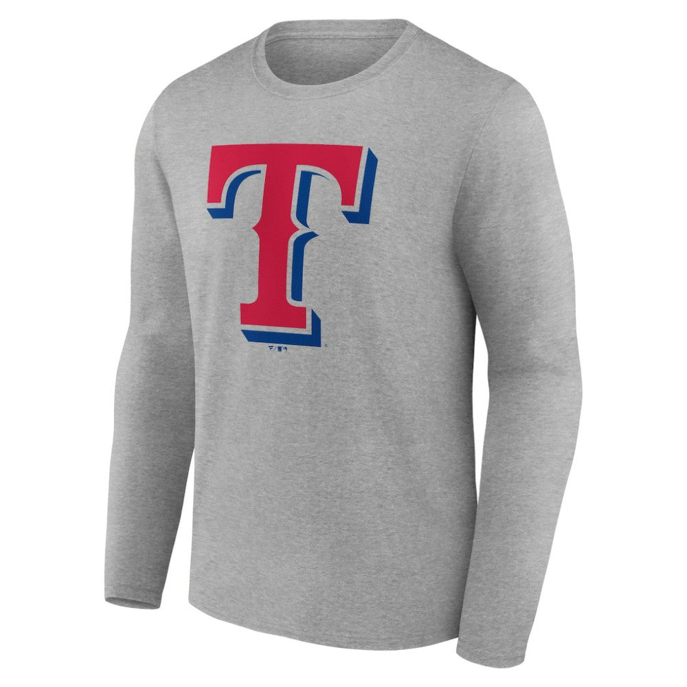 Texas Rangers Official Team Logo Long Sleeve T-Shirt - MLB T-shirts