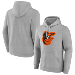 Baltimore Orioles Official Logo Fitted Pullover Hoodie - MLB Hoodies