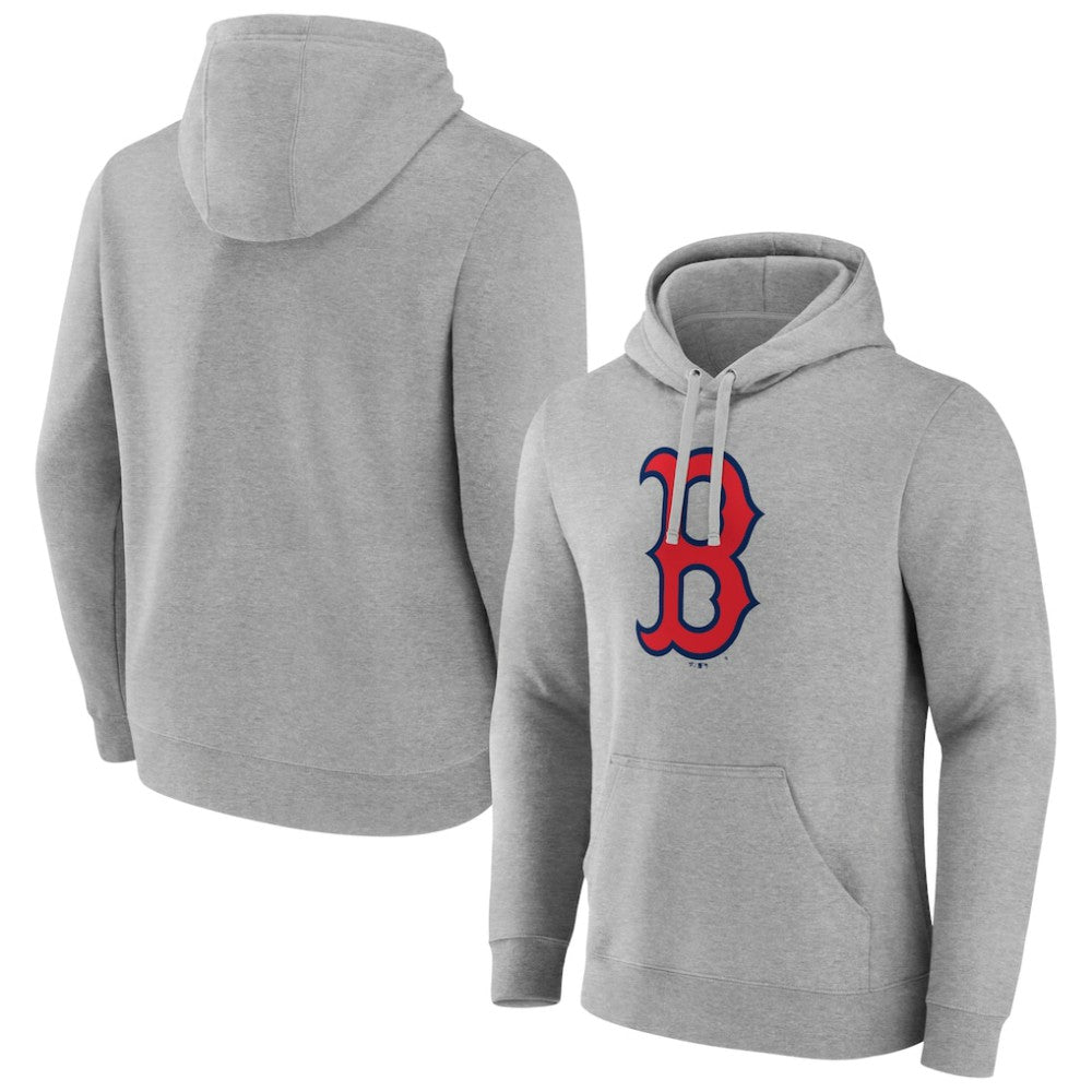 Boston Red Sox Official Logo Fitted Pullover Hoodie - MLB Hoodies