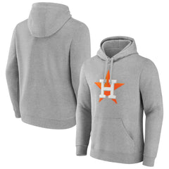 Houston Astros Official Logo Fitted Pullover Hoodie - MLB Hoodies