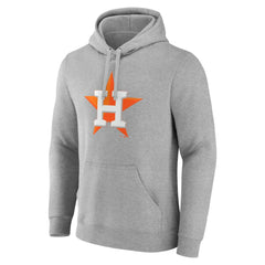 Houston Astros Official Logo Fitted Pullover Hoodie - MLB Hoodies