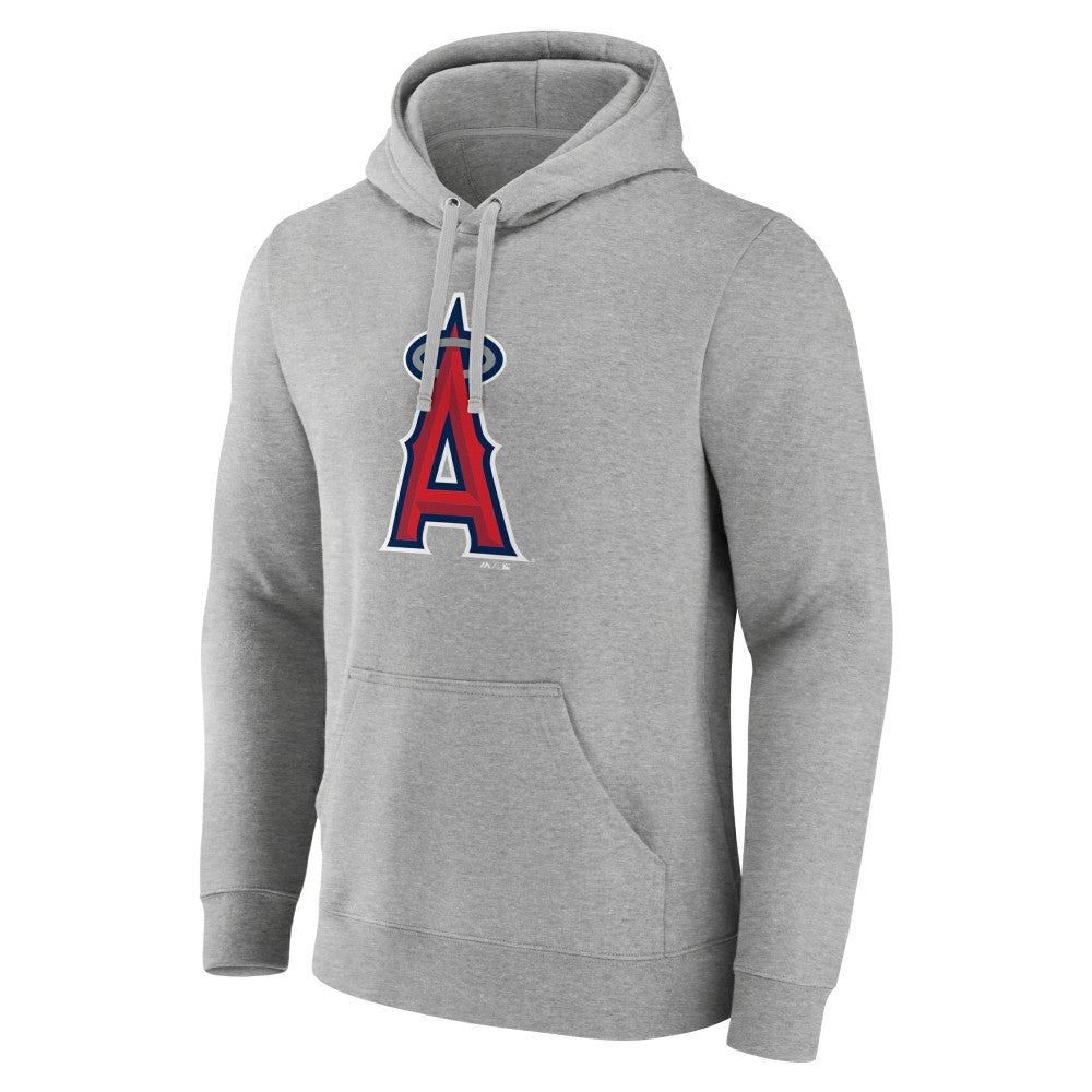 Los Angeles Angels Official Logo Fitted Pullover Hoodie - MLB Hoodies