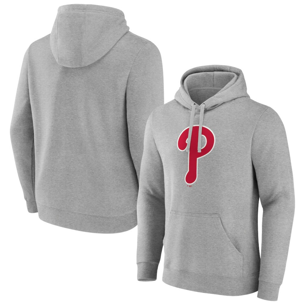 Philadelphia Phillies Official Logo Fitted Pullover Hoodie - MLB Hoodies