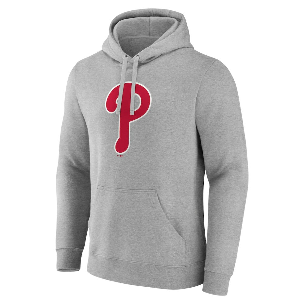 Philadelphia Phillies Official Logo Fitted Pullover Hoodie - MLB Hoodies