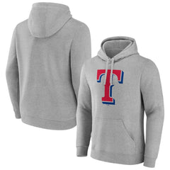 Texas Rangers Official Logo Fitted Pullover Hoodie - MLB Hoodies
