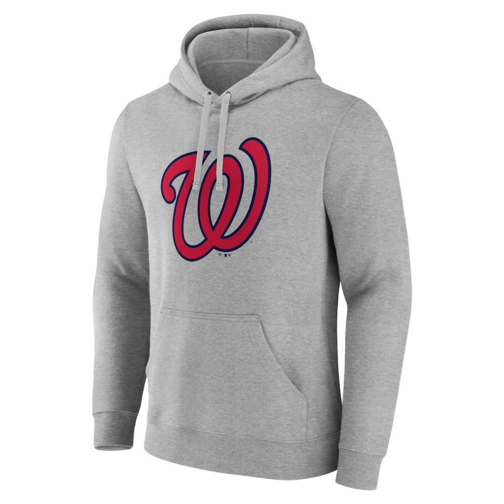 Washington Nationals Official Logo Fitted Pullover Hoodie - MLB Hoodies