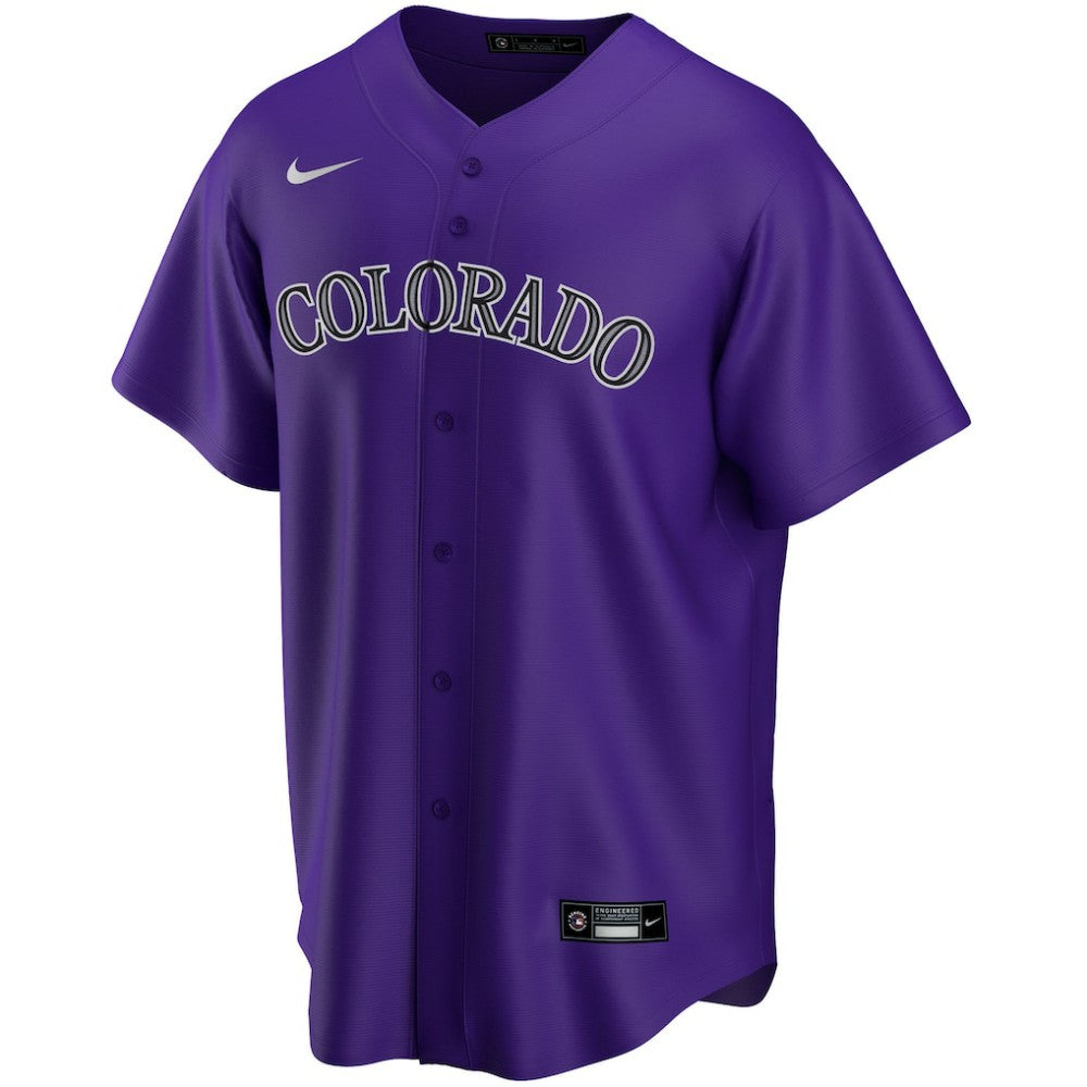 Colorado Rockies Nike Alternate Replica Custom Jersey - MLB Jerseys