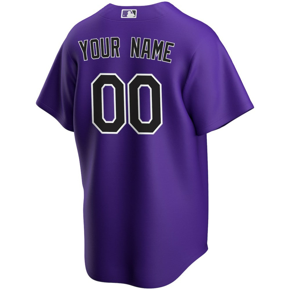 Colorado Rockies Nike Alternate Replica Custom Jersey - MLB Jerseys