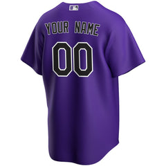 Colorado Rockies Nike Alternate Replica Custom Jersey - MLB Jerseys