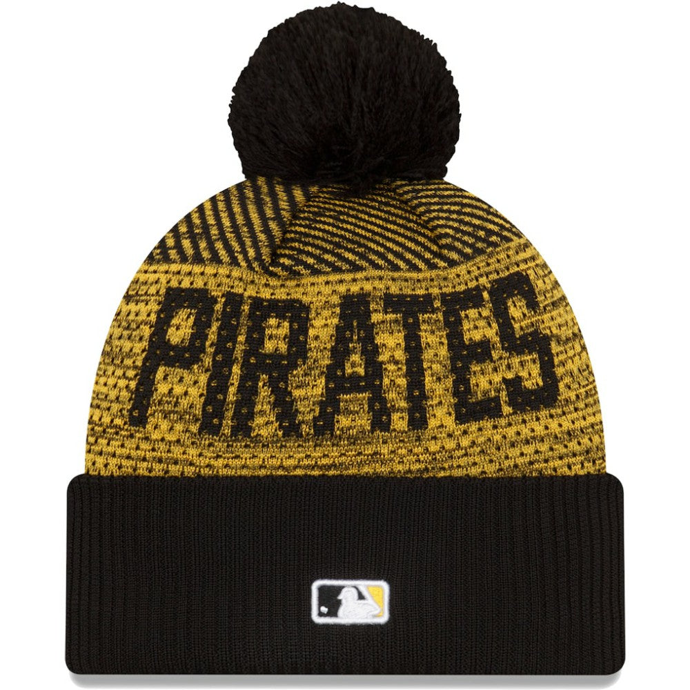Pittsburgh Pirates New Era Authentic Collection Sport Cuffed Knit Hat with Pom - MLB Hats