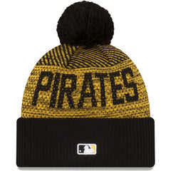 Pittsburgh Pirates New Era Authentic Collection Sport Cuffed Knit Hat with Pom - MLB Hats